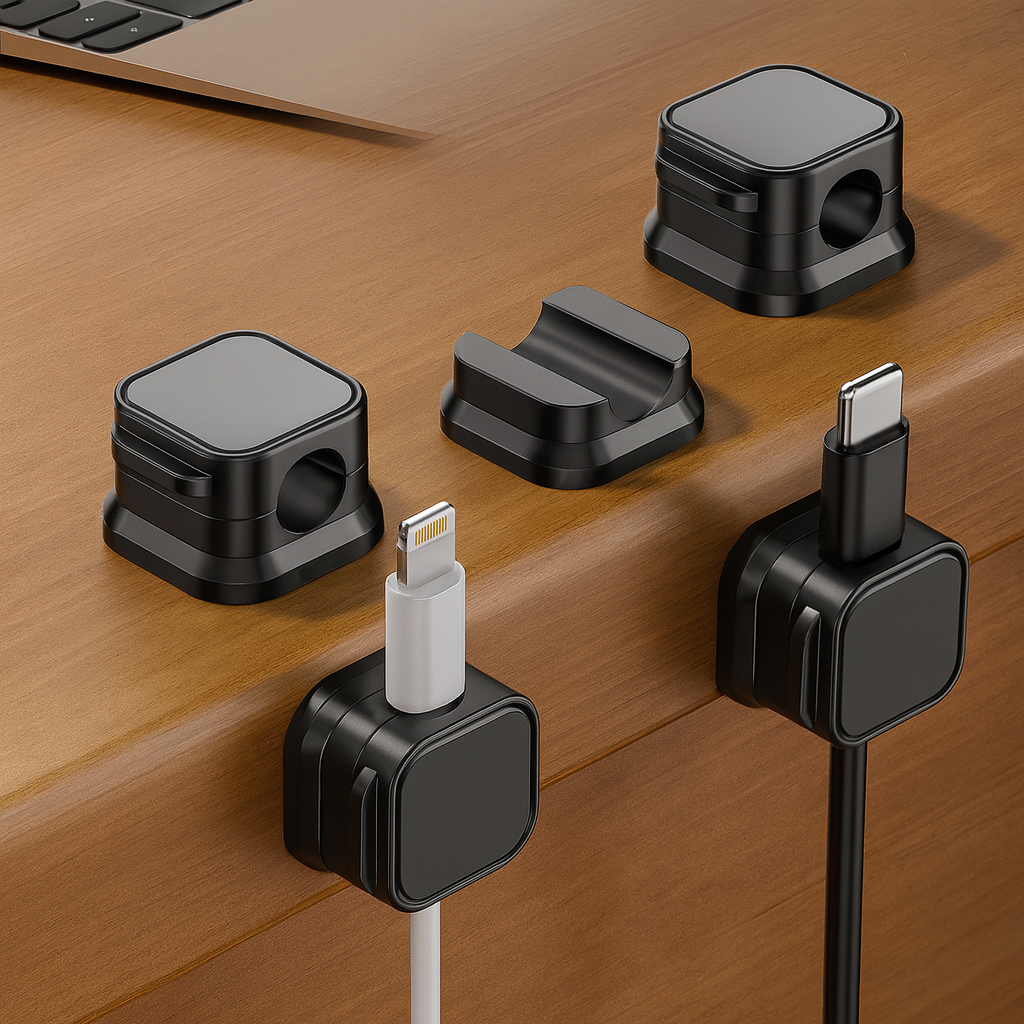 Magnetic Cable Clips — 6 Pack